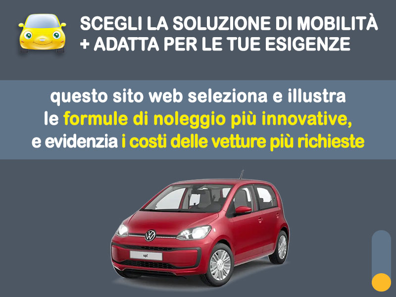 Offerta City car VOLKSWAGEN UP! 1.0 eco move up! (68CV) BMT: noleggio no scoring - l'offerta RENT TO BUY del broker MT Motors, con possibilità di acquisto a tariffa agevolata Metano  foto 1